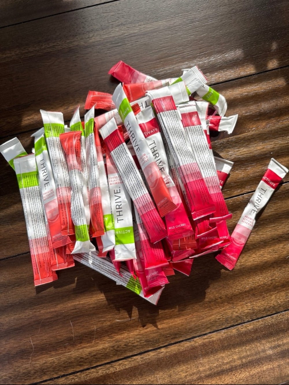 Thrive Activate Cherry and Watermelon Beverage Mix Drink Packets 54 Total - Picture 2 of 2